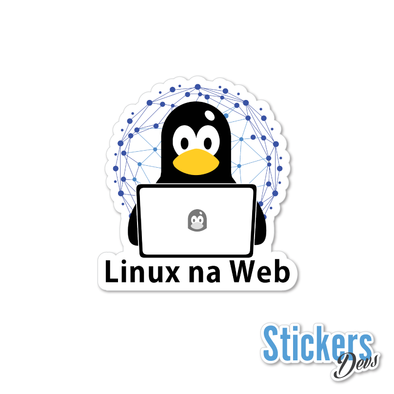 Linux Na Web Sticker Adesivo Stickers Devs