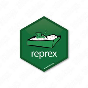 Rprex RStudio hex sticker adesivo