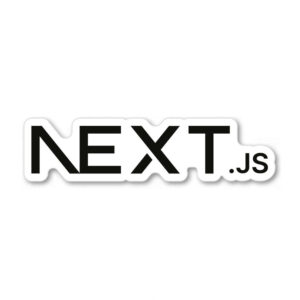 Next.js sticker adesivo